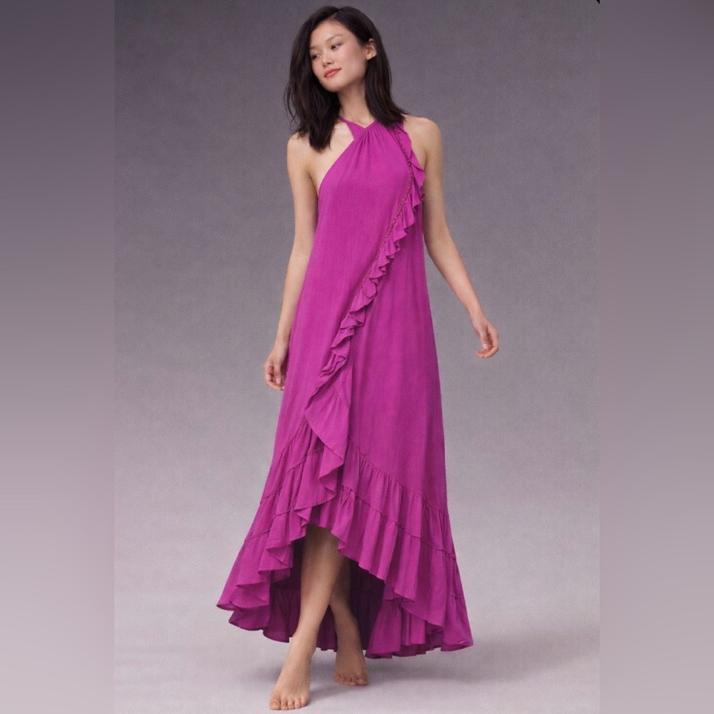 Free People Endless Summer Gauze Wrap Maxi Dress - Magenta - Size XS (NWOT)